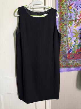 Nygard Collection Black Sleeveless Sheath Dress - Petite 14